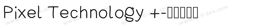 Pixel Technology +字体转换